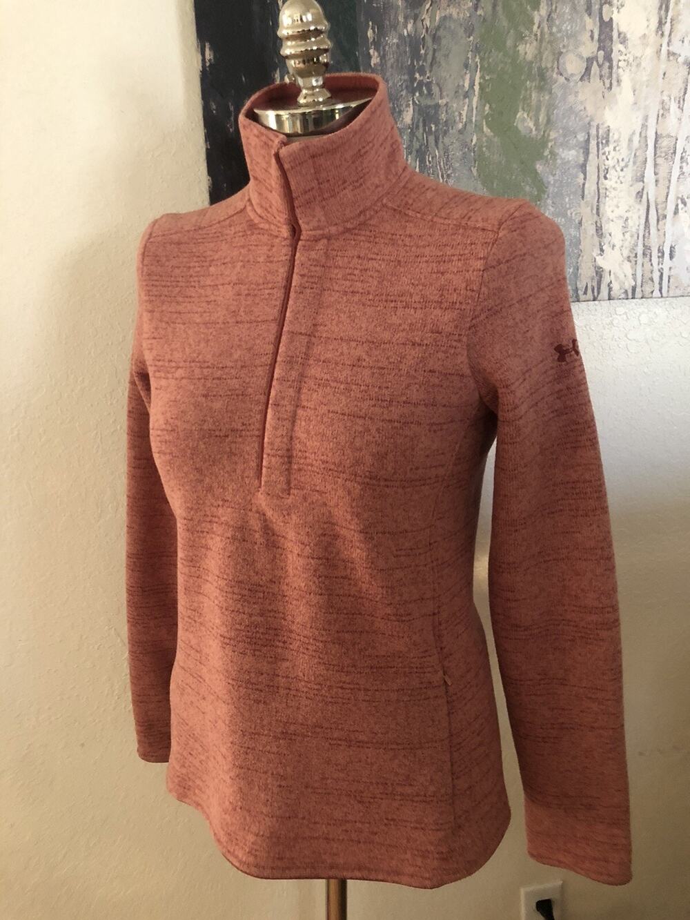 NWT UNDER ARMOUR UA Wintersweet 1/2 Zip Fleece Pullover Women’s SIZE SMALL